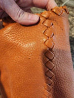 Bottega Venneta Cervo Leather Cinnamon Hobo Bag Purse