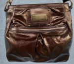 Marc Jacobs NEW W/BAG Metal-Bronze Leather Scooter 2way-Carry ITALIAN!