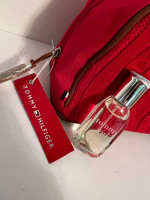 Tommy Hilfiger “Tommy Girl” Cologne and Red Cosmetic Bag