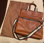 Coach Leather Men’s Heritage Charles Fold Over Messenger Bag