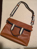 Coach Leather Men’s Heritage Charles Fold Over Messenger Bag