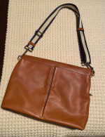 Coach Leather Men’s Heritage Charles Fold Over Messenger Bag