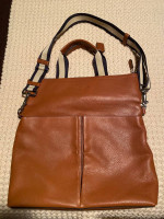 Coach Leather Men’s Heritage Charles Fold Over Messenger Bag