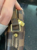 LOUIS VUITTON Damier Danube SPO Shoulder Bag Ebene