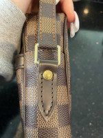 LOUIS VUITTON Damier Danube SPO Shoulder Bag Ebene