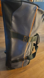 LUGGAGE TIMBERLAND DUFFLE BAG WITH WHEELS AND HANDLE CLAREMONT COLLECTION GREY A