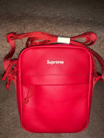 Supreme Leather Shoulder Bag