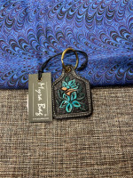 109-OMT Myra Bag Key Fob “Morning’s Bloom” Cowhide Leather Key Fob S-8763
