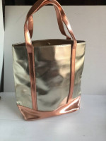 Metallic Gold and Copper Tote Bag
