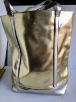 Large Metallic Gold and Silver Tote Bag
