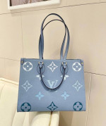 Replica Louis Vuitton On The Go MM Monogram Bag in Summer Blue
