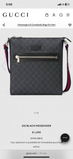 Gucci messenger bag hardly worn for sale
