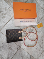 LV Leather/Canvas Mini Crossbody Bag