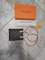 LV Leather/Canvas Mini Crossbody Bag