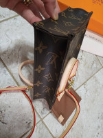 LV Leather/Canvas Mini Crossbody Bag