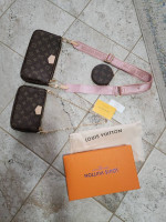 LV Leather/Canvas Crossbody Bag