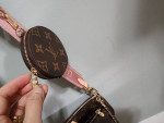 LV Leather/Canvas Crossbody Bag
