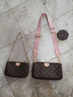 LV Leather/Canvas Crossbody Bag