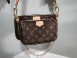 LV Leather/Canvas Crossbody Bag
