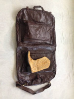 Vintage Patchwork Leather Garment Bag
