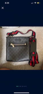 Black Gucci Messenger Bag New