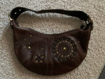 Rare COACH 10062 Mia Chestnut Brown Leather Handbag Hobo Bag