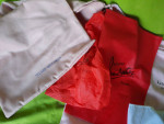 dust bag large medium small red white blush pink brown black new