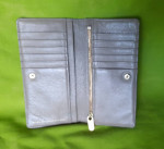 Marc Jacobs Beige wallet bag women genuine leather for cards gold zip