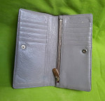 Marc Jacobs Beige wallet bag women genuine leather for cards gold zip
