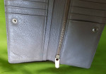 Marc Jacobs Beige wallet bag women genuine leather for cards gold zip