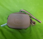 Beige bag cross body strap women leather shoulder purse handbag NEW