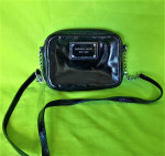 Michael Kors Black bag chain strap cross body women leather patent