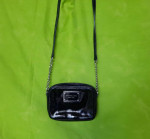 Michael Kors Black bag chain strap cross body women leather patent