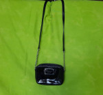Michael Kors Black bag chain strap cross body women leather patent