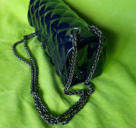 Black quilted purse chain strap shoulder cross body small bag women li