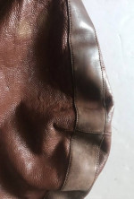 Used good condition Kenneth Cole HOBO Crescent Shape leather should bag