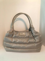 Kate Spade New York Gray Quilted Shoulder Bag Purse