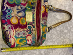 Coach Poppy Pop C Glam Shoulder Bag Pocket Tote 15293