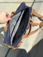 CONVERTIBLE SHOULDER BAG WITH LOTS OF POCKETS AND LAPTOP CASE