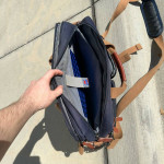 CONVERTIBLE SHOULDER BAG WITH LOTS OF POCKETS AND LAPTOP CASE
