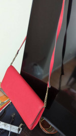 H&M clutch bag. Reddish Orange - 15 OBO