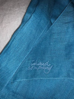 ISLAND COMPANY LINEN SCARF BELTS, BLUE, BLUE/WHITE STRIPPED, PINK, NEW