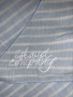 ISLAND COMPANY LINEN SCARF BELTS, BLUE, BLUE/WHITE STRIPPED, PINK, NEW