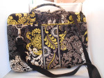 Vera Bradley Hard Shell Computer Case/Brief Case Yellow and Black
