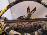 Vera Bradley Hard Shell Computer Case/Brief Case Yellow and Black