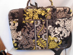Vera Bradley Hard Shell Computer Case/Brief Case Yellow and Black