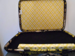 Vera Bradley Hard Shell Computer Case/Brief Case Yellow and Black