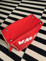Vintage Retro 1970s TWA airline carry-on vinyl bag