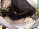 Nylon Zippered Tote Handled Bag: Velcro Front & Interior Pocket: New!