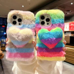 💖Fluffy Heart Phone Shells - Fall in Love with Your iPhone 15/15 pro